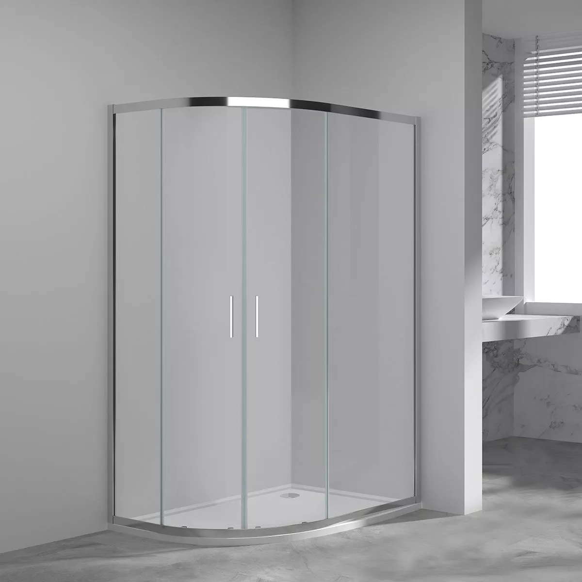 

Душевой уголок Vincea Garda VSJ-1G129CL 120x90, профиль хром, стекло прозрачное