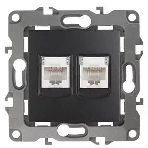 

Розетка информационная двойная 2XRJ45 Эра 12-3108-05 Б0014733