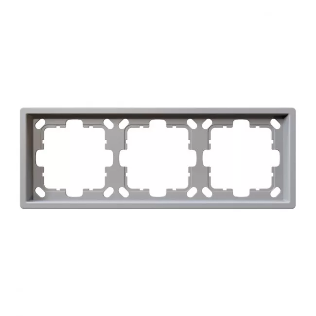 

Рамка серия FD 3-постовая, цвет Белый матовый (soft touch) Jasmart FD1003PWM