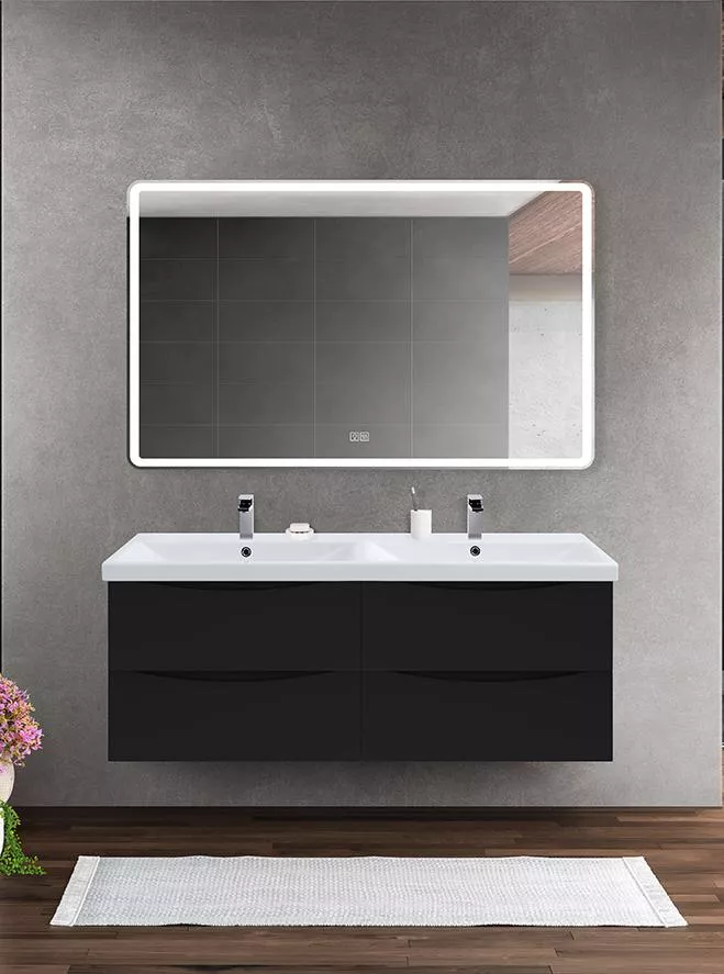 

Комплект мебели BelBagno Marino-Cer 120 с двумя чашами черный