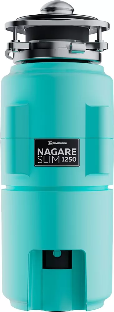 Кухонные измельчители  Santehnika Room Измельчитель отходов Omoikiri Nagare slim 1250-AZ azur blue