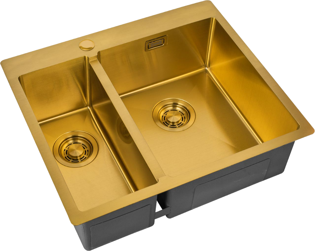 

Мойка кухонная Zorg Light ZL R 590-2-510-R BRONZE R, бронза