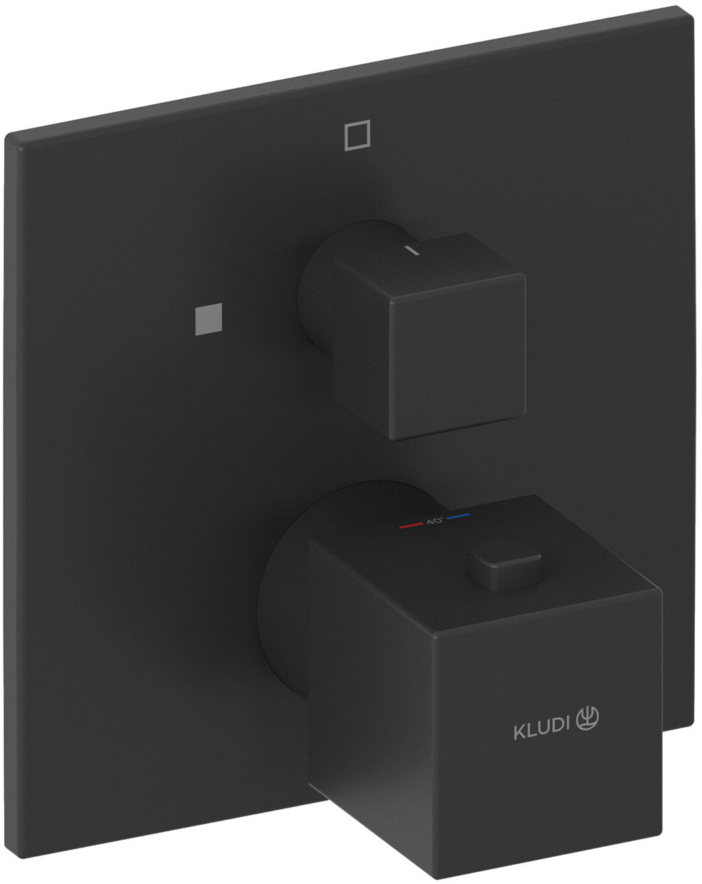 Термостатический смеситель встраиваемый Kludi Decus 548853975 черный матовый 43121₽