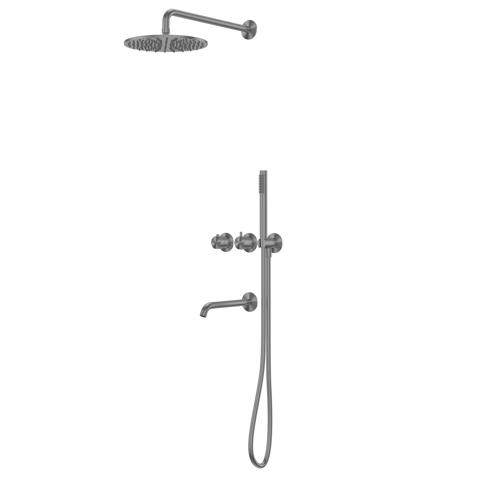 

Душевой комплект Abber Wasser Kreis 316 AF8150BGG С ВНУТРЕННЕЙ ЧАСТЬЮ, брашированная оружейная сталь