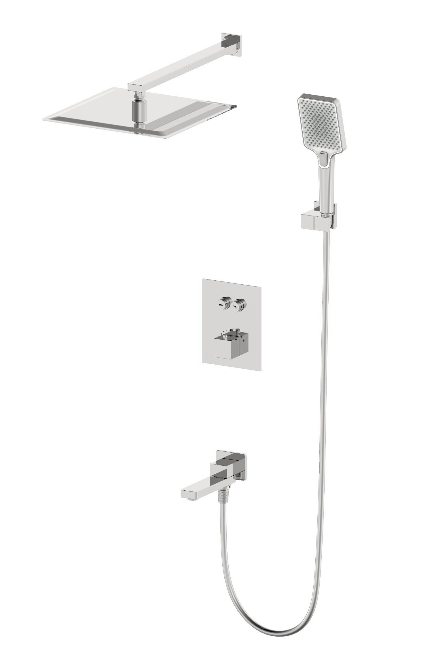 

Душевой комплект Wonzon & Woghand WW-88929003-BN С ВНУТРЕННЕЙ ЧАСТЬЮ, брашированный никель