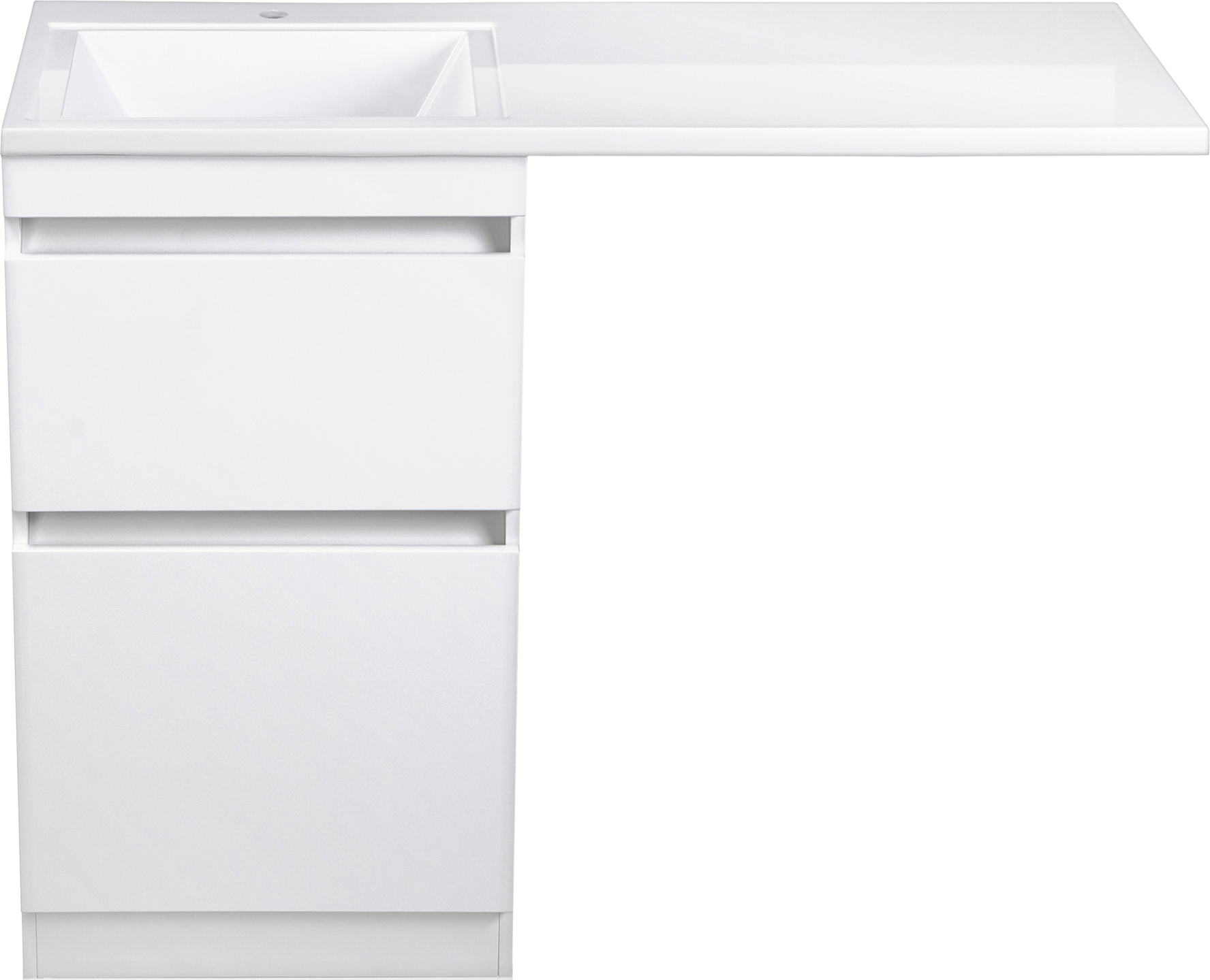 

Тумба с раковиной Style Line Даллас 110 Люкс Plus напольная, белая, эмаль L