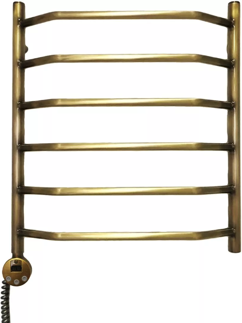 

Полотенцесушитель электрический Domoterm Лаура П6 50x60, античная бронза, L