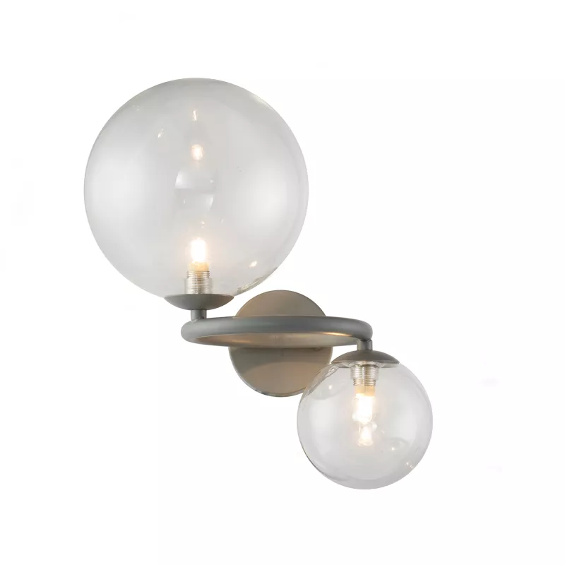 

Настенный светильник Delight Collection Wendt KG1202W-2 grey/clear