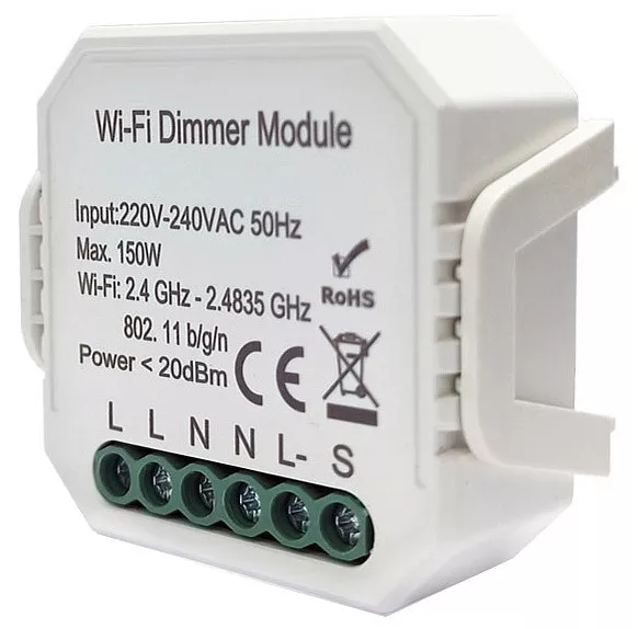 

Wi-Fi реле-диммер одноканальное Denkirs 1x150Вт RL1003-DM