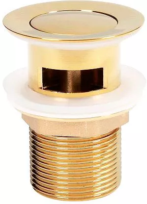 Донный клапан для раковины Iddis Cloud CLOG000i88, цвет золото - фото 1