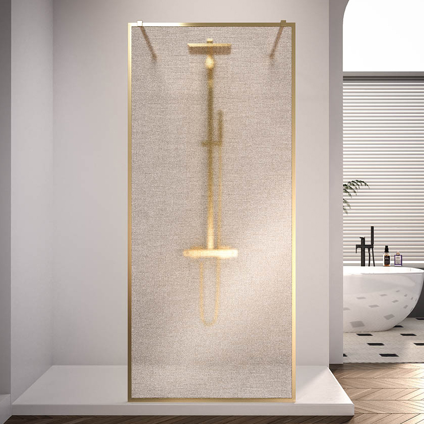 

Душевая перегородка Veconi Korato KR90GL-120-10-C4 120 см, профиль брашированное золото, стекло ламинированное золото