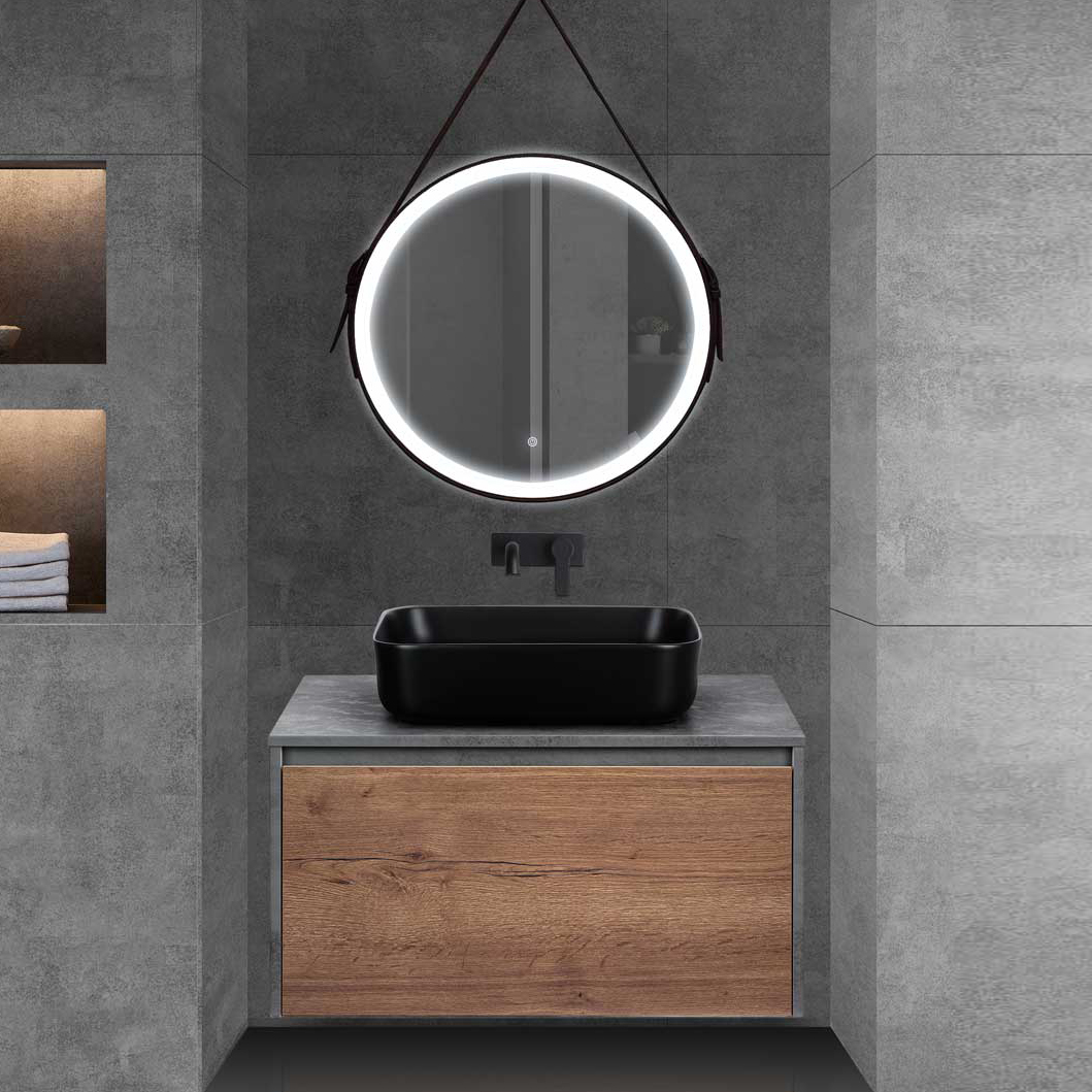 Мебель для ванной комнаты Vincea Mesa 80 дуб табак бетон 43720₽