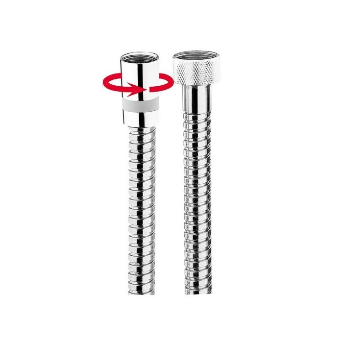 

BOSSINI (DOPPIA) Душевой шланг из латуни дв. фальцевания 1500 мм, хром (030), упаковка - пакет