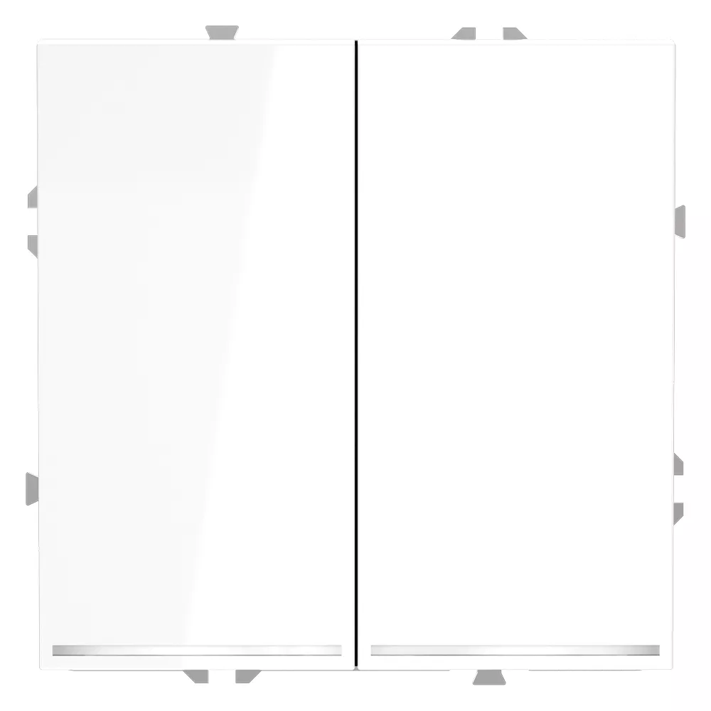 

Выключатель двухклавишный с подсветкой Voltum S70 VLS020201 (белый глянцевый)