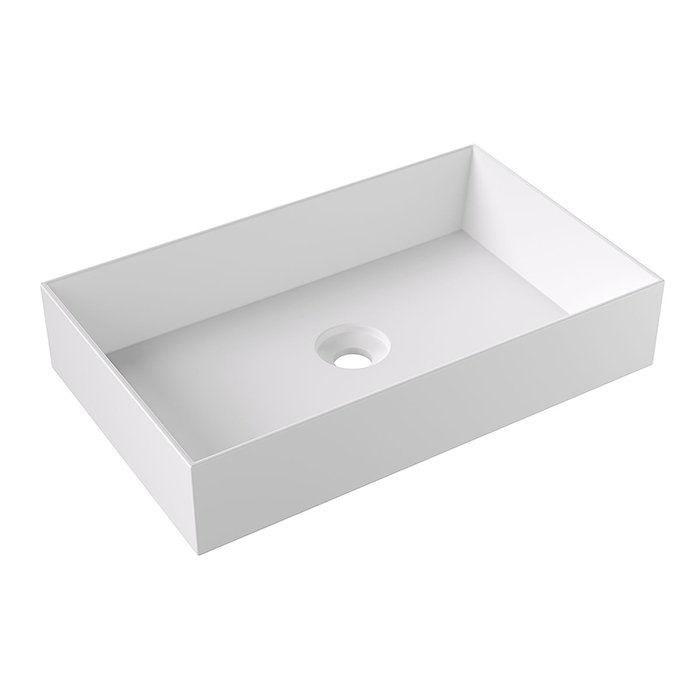 

Alice Раковина SPY Rectangular 60x38хВ12, накладная, без отверстия под смеситель, белый матовый