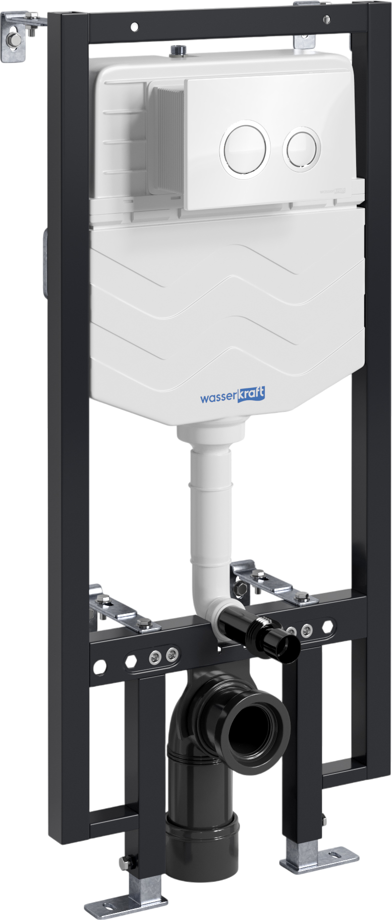 

Система инсталляции для унитазов Wasserkraft Vils 56TLT.010.ME.WH01 с кнопкой смыва белой