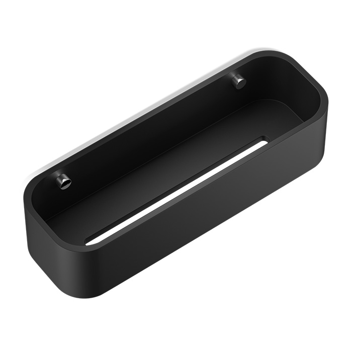 

DECOR WALTHER (STONE DCT30) Душевая полочка-контейнер, композит Solid Surface/маталл, цвет черный матовый/хром