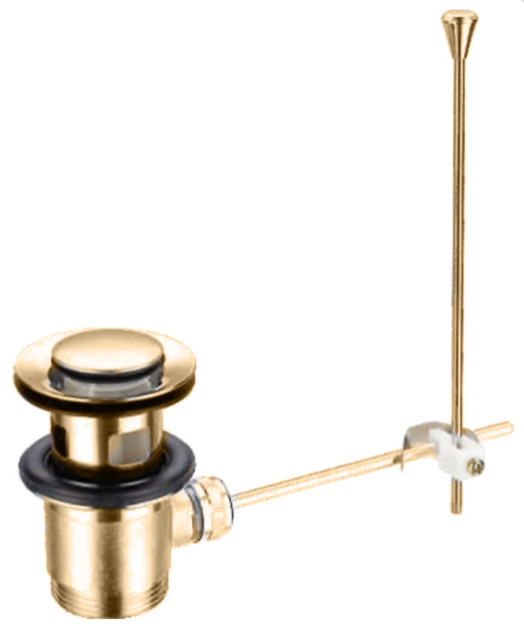 Донный клапан для раковины Cezares с переливом бронза
