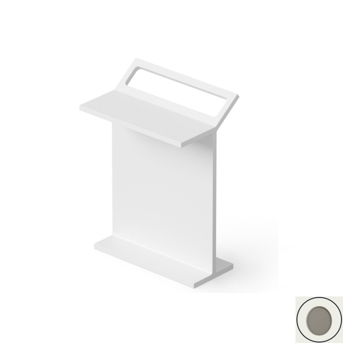 

DEA DESIGN Столик с полотенцедержателем 50x32xh70 см, из композита Solid surface, цвет Grey №3