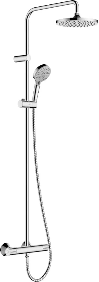 

Душевая стойка Hansgrohe Vernis Shape 26318000 Showerpipe 200 1jet Green с термостатом, хром