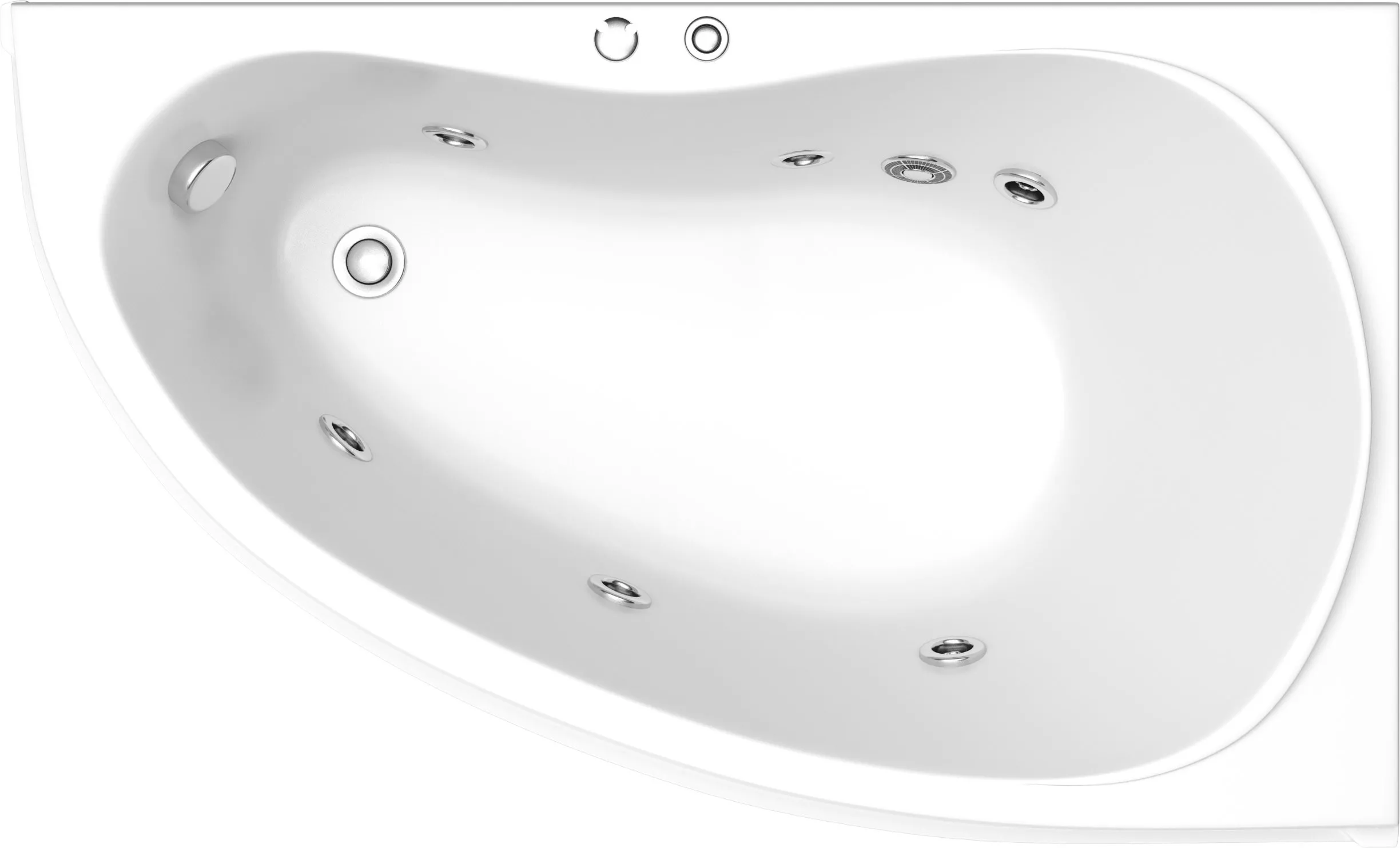 Акриловая ванна Bas Алегра 150 см R с г/м, цвет белый ВГ00006 - фото 1
