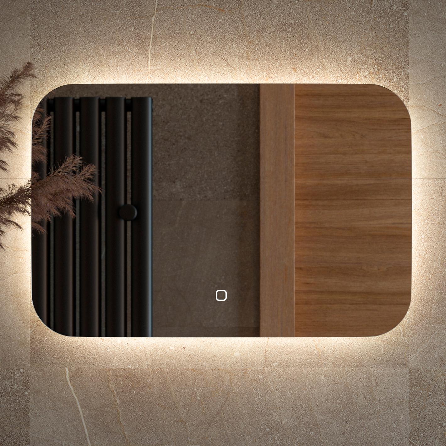 

Зеркало Defesto Opti DF 2802SH 60х40 с LED-подсветкой, 4500К, сенсорный выключатель