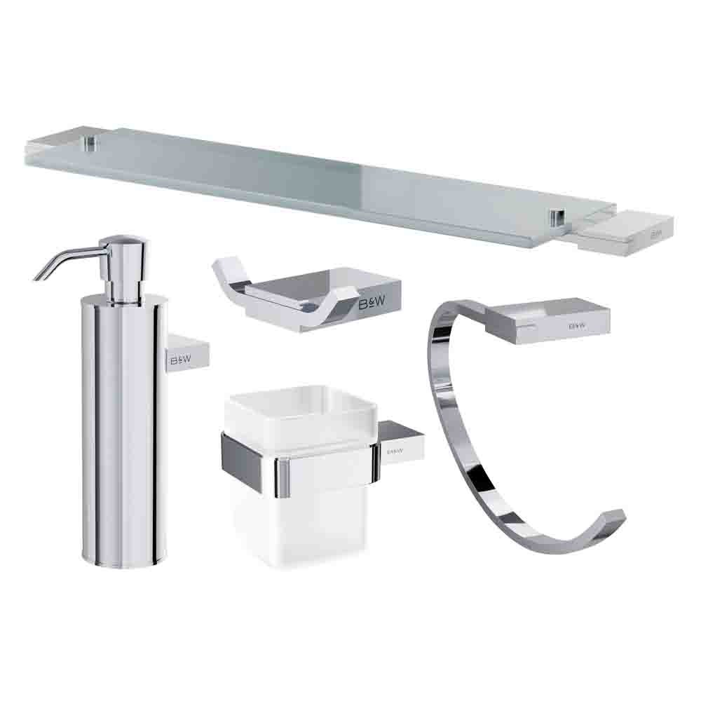 

Набор Black&White Gravity 7710C 5 предметов, хром