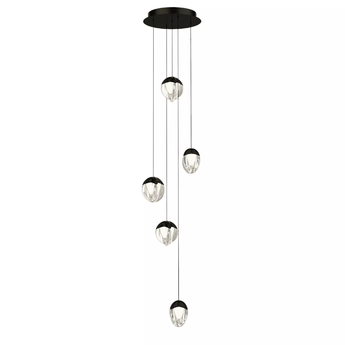 

Подвесной светильник Delight Collection MD24001033-5A black/clear