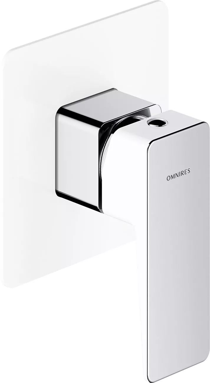 

Смеситель Omnires Parma PM7445CRB C ВНУТРЕННЕЙ ЧАСТЬЮ, для душа, белый-хром