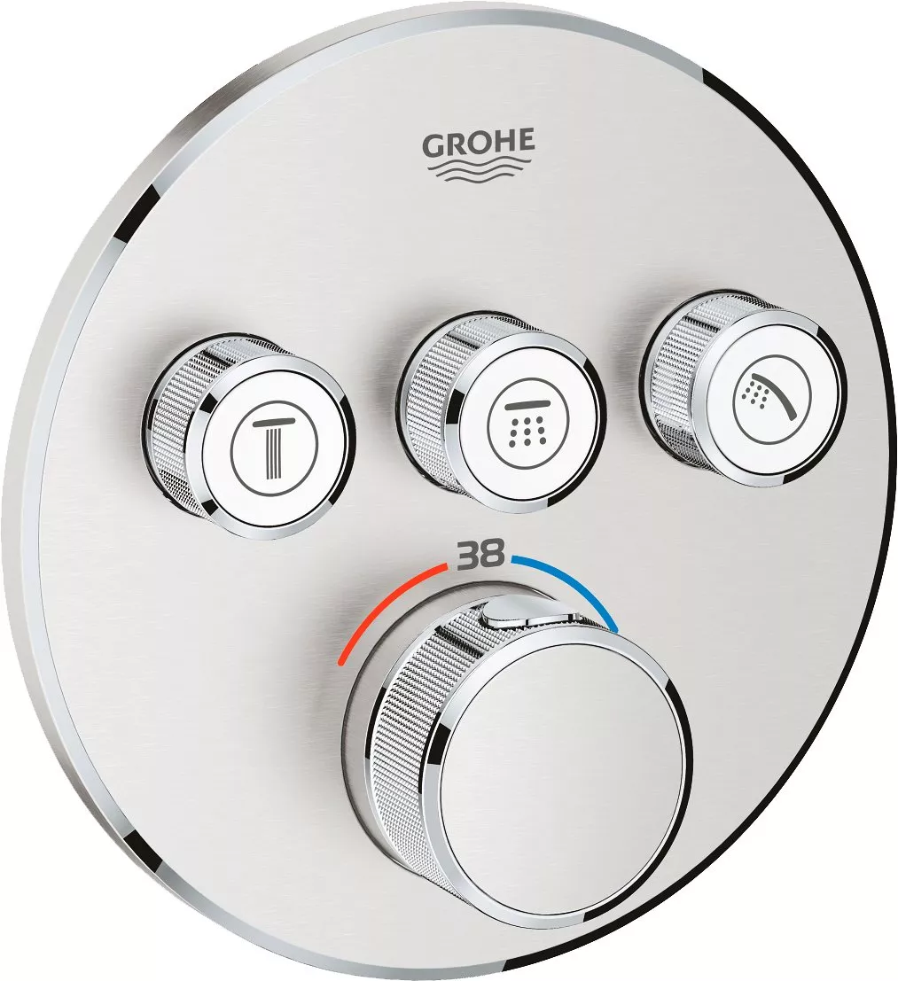 

Термостат Grohe Grohtherm SmartControl 29121DC0 для душа, суперсталь, Сталь