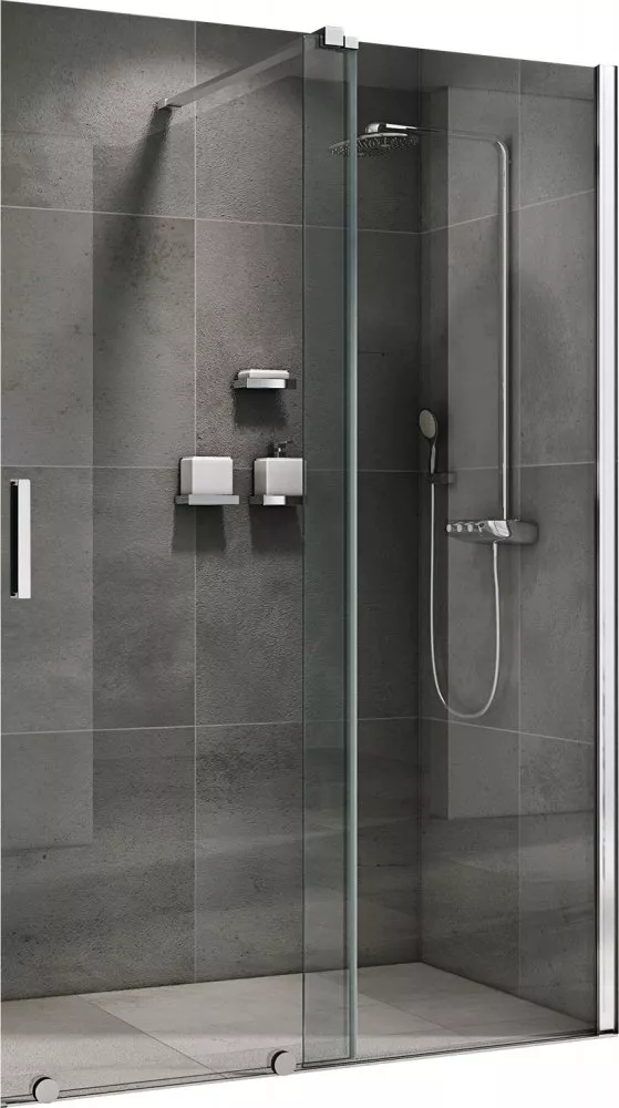 

Душевая дверь в нишу Abber Komfort AG90120 120 см, профиль черный, стекло прозрачное