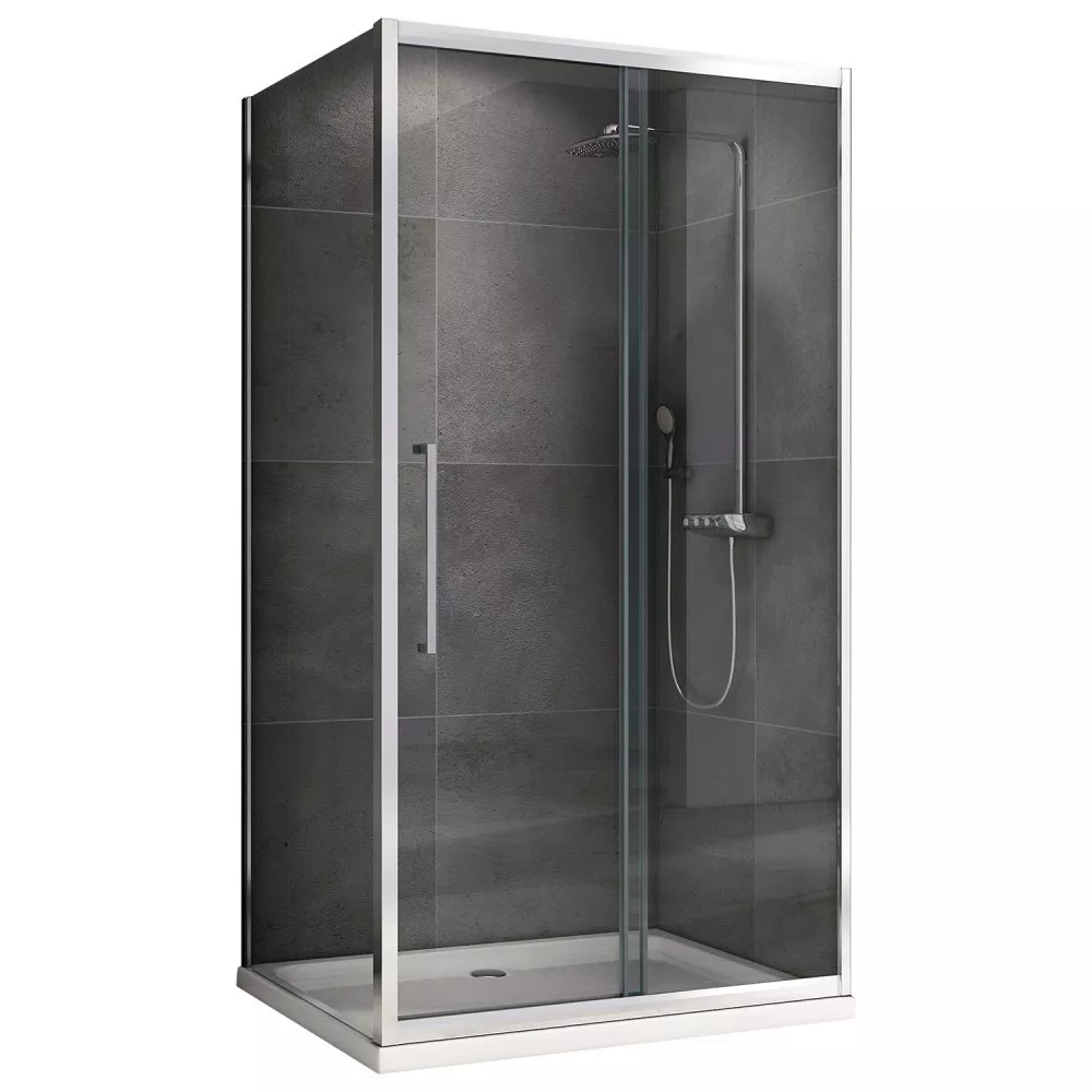 

Душевой уголок Abber Schwarzer Diamant 120х80 AG30120H-S80 хром, стекло прозрачное