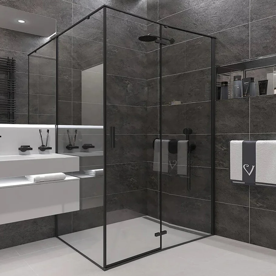 

Душевой уголок Veconi Rovigo RV-073B 120x80, профиль черный