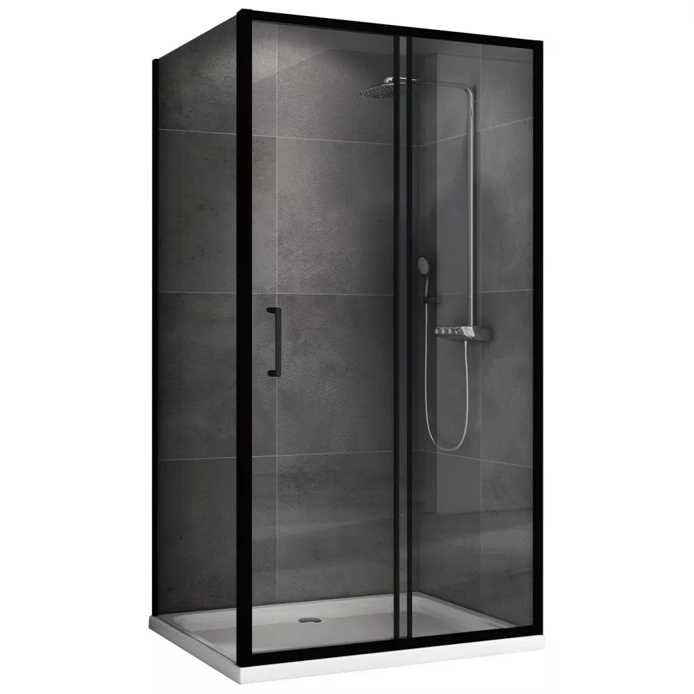 

Душевой уголок Abber Schwarzer Diamant AG30130B5-S50B5 130x50, профиль черный, стекло прозрачное
