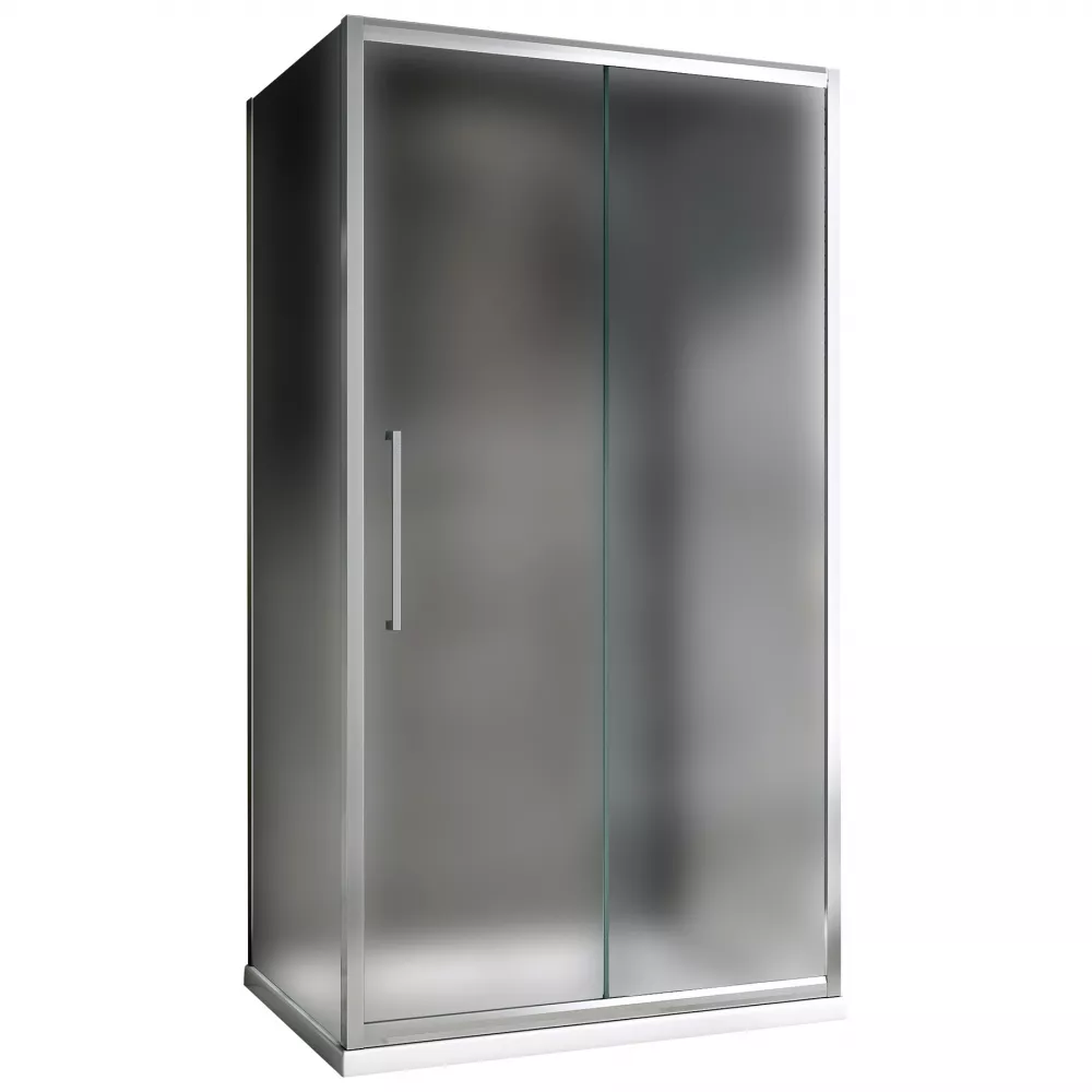 

Душевой уголок Abber Schwarzer Diamant 120x50 AG30120MH-S50M-S50M хром, стекло матовое