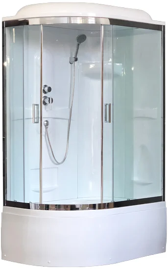 

Душевая кабина Royal Bath BK 120x80 R профиль хром стекло прозрачное