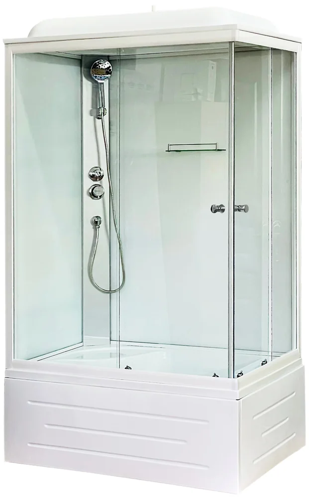   Santehnika Room Душевая кабина Royal Bath 120x80 L стекло прозрачное профиль белый