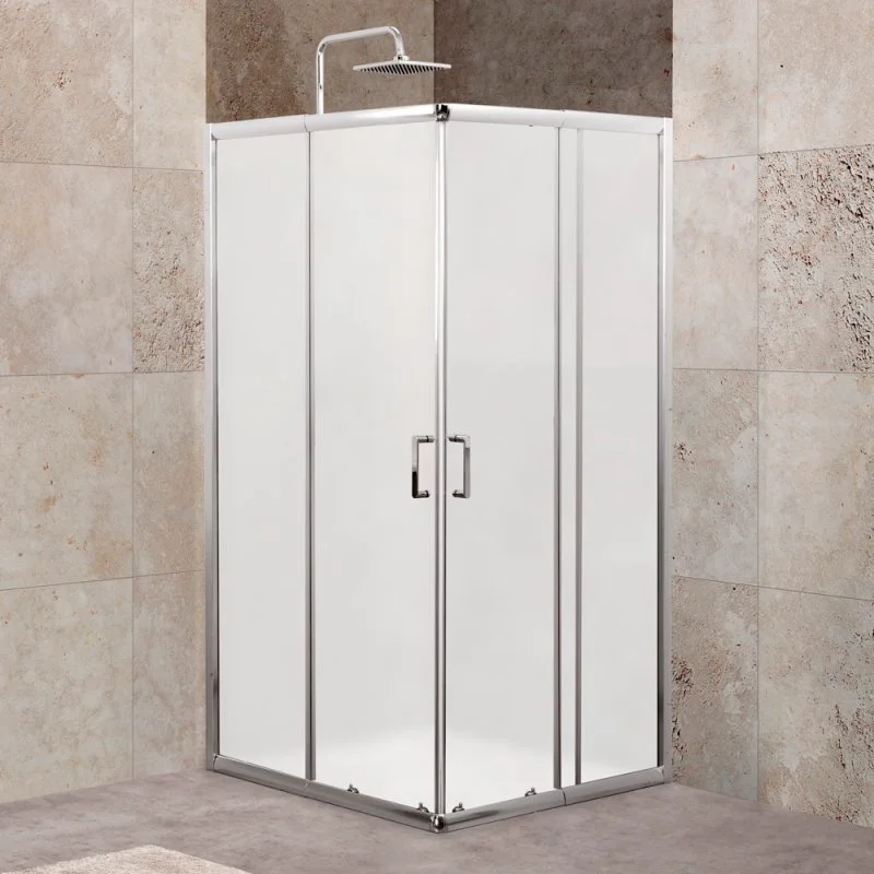 

Душевой уголок BelBagno Unique 90х90 профиль хром стекло матовое