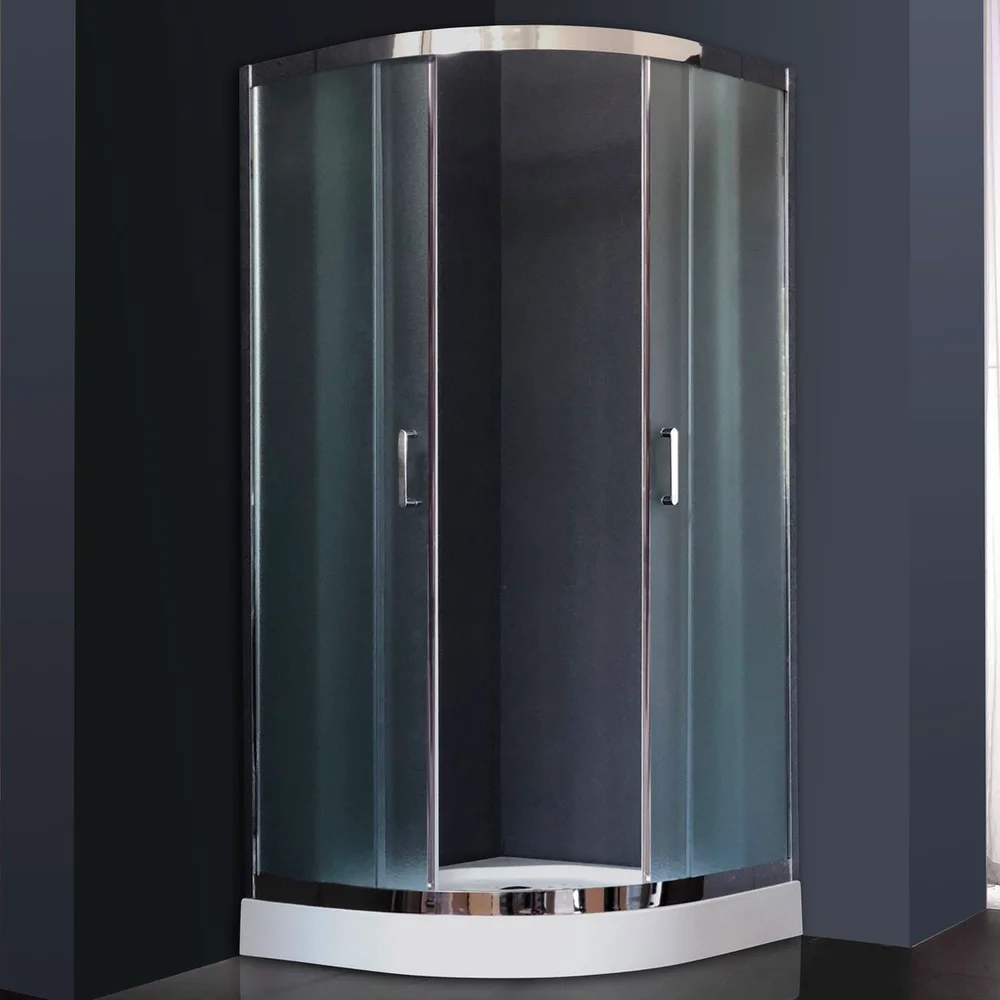 

Душевой уголок Royal Bath HKD 100х100 профиль хром стекло рифленое
