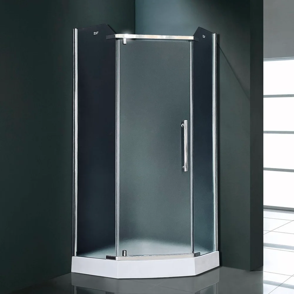 

Душевой уголок Royal Bath TR 90х90 профиль хром стекло рифленое