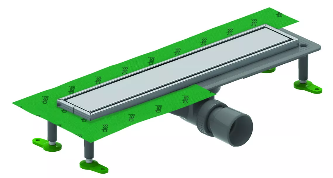 

Душевой трап (лоток) CTESI Way Line 600 с решеткой и опорами