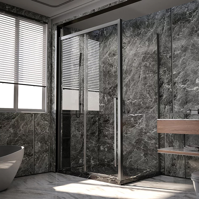 

Душевой уголок Veconi Premium Trento PTC-SP-30GR 140x90, профиль брашированный графит, стекло прозрачное