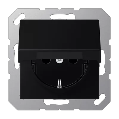 

Розетка Schuko с крышкой Jung A1520BFKLSWM