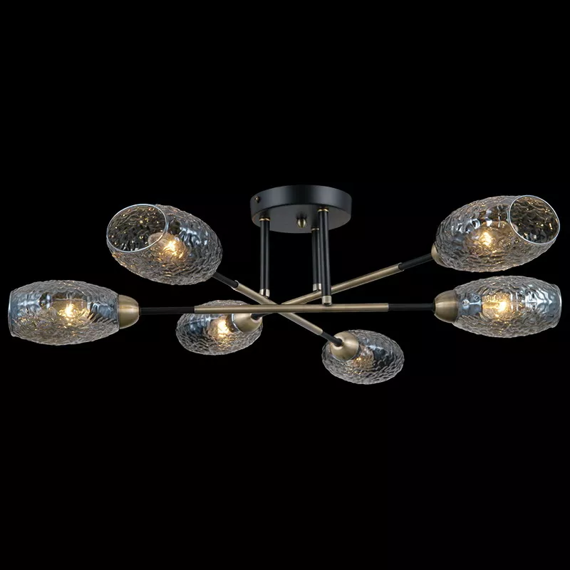 Люстры на штанге  Santehnika Room Люстра на штанге Illumico IL0255-6CSQ-79 BK AB