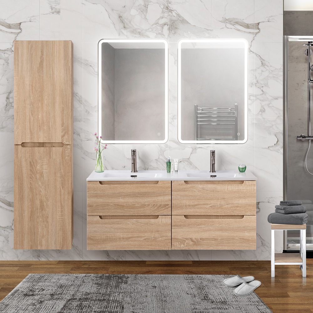 

Мебель для ванной комнаты BelBagno Etna 120 rovere bianco