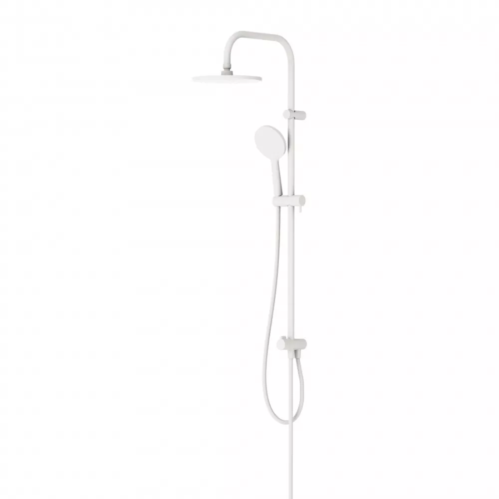 

977000200 Jupiter, душ.система: верхн.душ 225 мм, ручн.душ 1 ф-ция 120 мм, штанга 1010 мм , белый