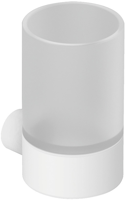 Стакан для ванной Kludi Vela R 5897553 настенный матовый белый стеклянный 4156₽
