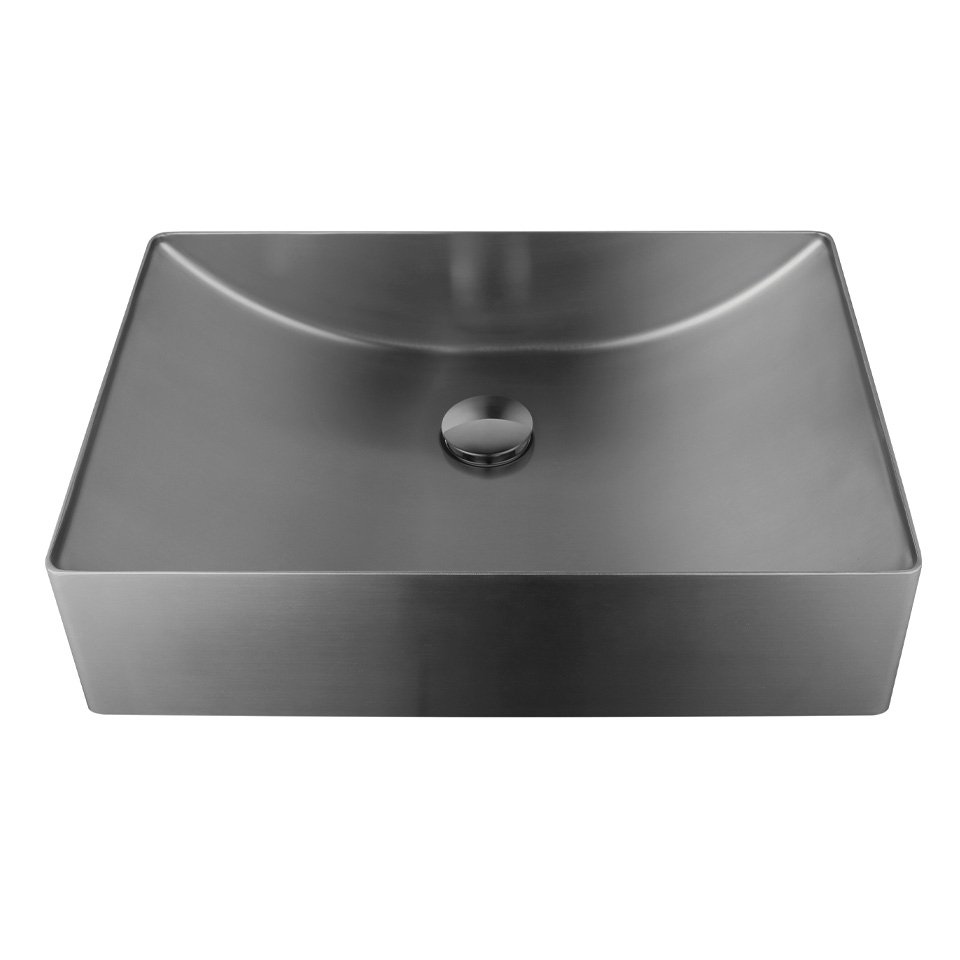 

Накладная раковина AltroBagno Futuro 001014 MtGr оружейная сталь