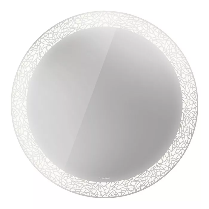 DURAVIT (Happy D.2 Plus) Зеркало круглое 700 x 47 мм, с подсветкой, декор 