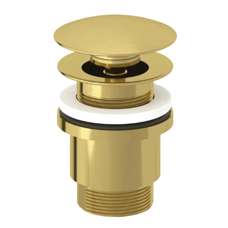 Донный клапан для раковины Kludi 10426N0-00 с переливом брашированное золото 5683₽